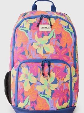 Rip Curl Neon Floral Backpack in Pink, Purple and Yellow 24L
